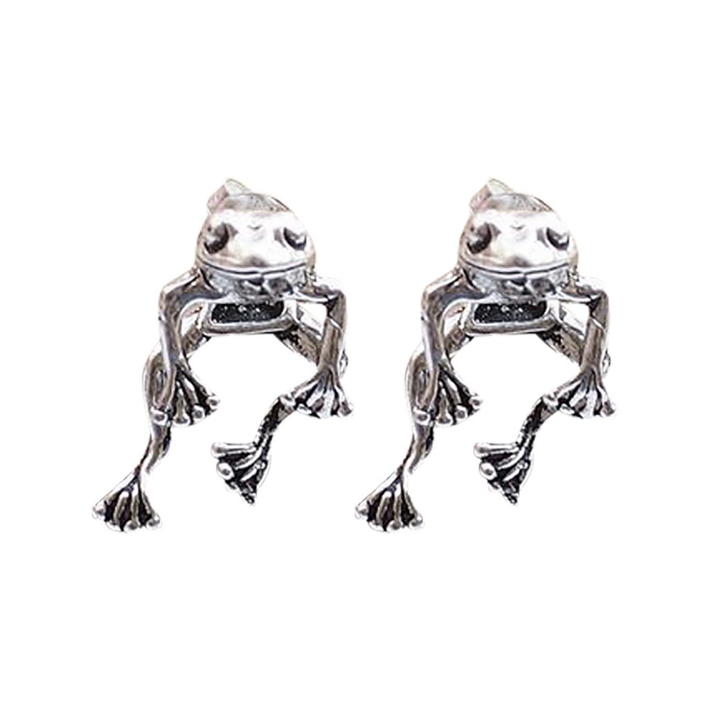 1 Pair- Earrings Punk Retro- Ear Buckle Dangle Post- Earrings Cute- Animal Earring Jewelry Gifts For Women Girls