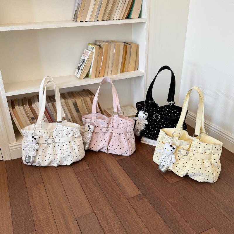 Ruffled Small Clean Minimalist Handbag, Stylish Crossbody Bag, Office Bag