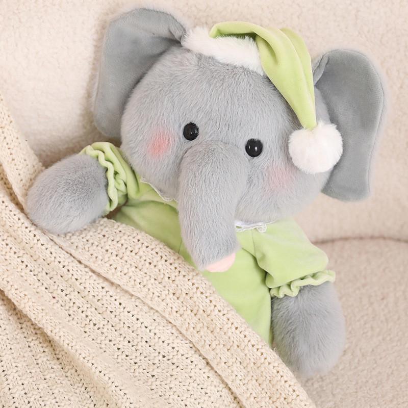 Animal Pajamas Goodnight Series Plush Toy Rabbit Pig Bear Elephant Doll Gift