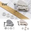 Gehärtete Stahl-Anreißspitze Vintage Präzisions-Punktierstift-Set, Austauschbares Rollrad für Rostschutz-Strichlinien, Zweimodus-Ritzstift Zeichnen,