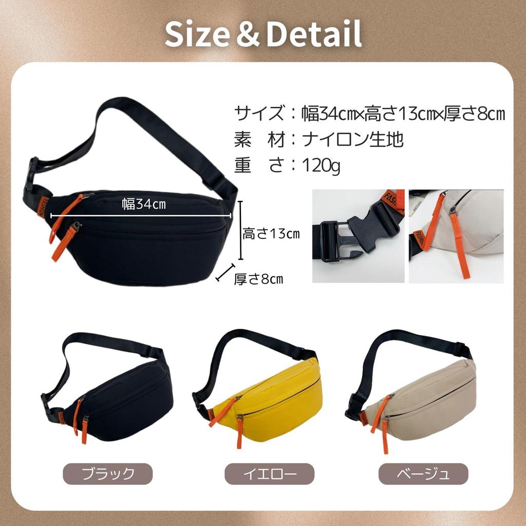 XIAXIN Bolsa de Cintura Corpo Quadril para Homens e Pochete, Unissex, Bolsa, Bolsa, Mulheres, ZA-424B (Preto)