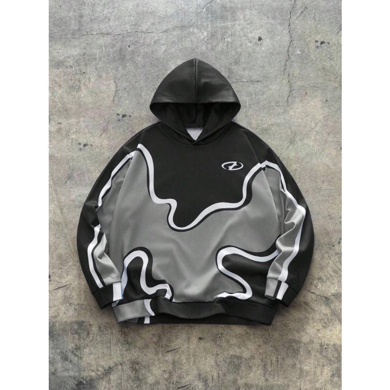 

The new men s hooded sweatshirt for Spring and Autumn 2025 features a casual comfortable and soft 3D pattern print 6XL
