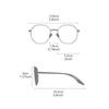 Color Changing Anti Blue Light Glasses Circular Glasses Frame Comfortable Outdoor Sunglasses For Women