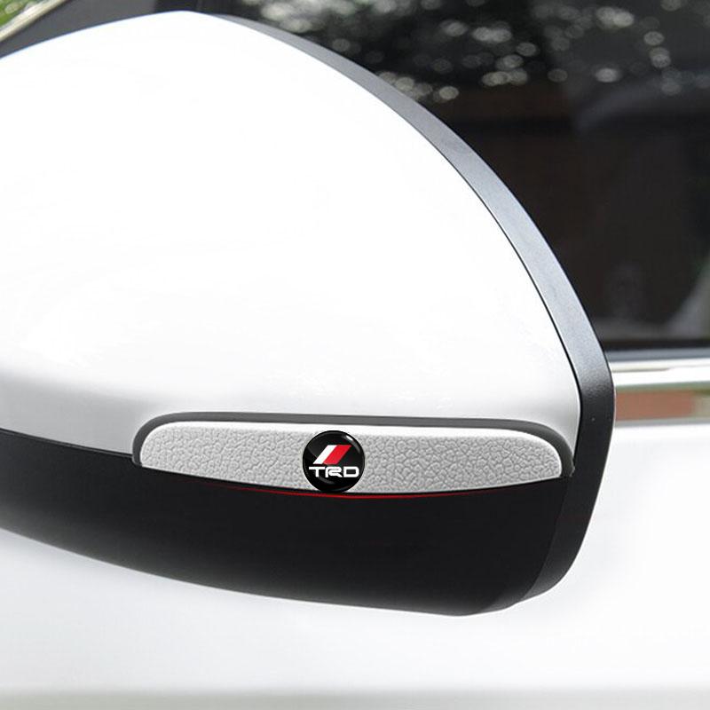 4pcs Car Door Anti-Collision Strip Rearview Mirror Protection Sticker for Toyota TRD Prius Avensis Rav4 Auris Yaris Verso Land Cruiser