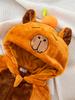 Cute Halloween Cosplay Costume, Birthday Party Gift, Unisex Capybara Onesie for Photo Ops, Capybara-Themed Zip-Up Hooded Bodysuit Christmas