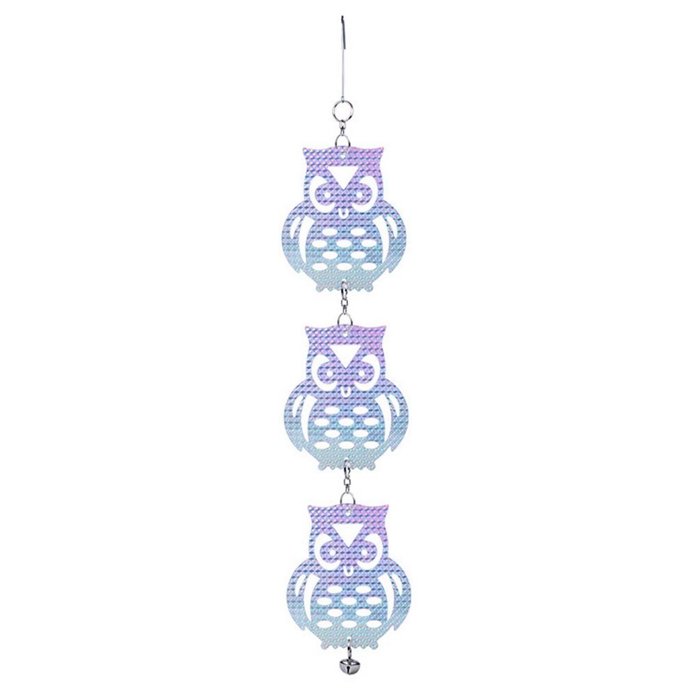Owl Bird Repellents Control 24.02in Owl-Shaped Reflectors Board For Outdoor Bird Scare Woodpecker Repellents Garden Accessory