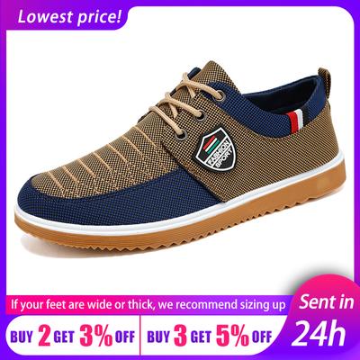 Herren Canvas Schuhe Sommer Atmungsaktive Freizeitschuhe für Männer Mode Lässige Sportschuhe Sehnensohle Verschleißfeste Laufschuhe