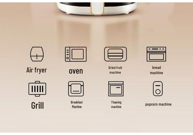 Multifunctional Touchscreen Air Fryer with Large Capacity