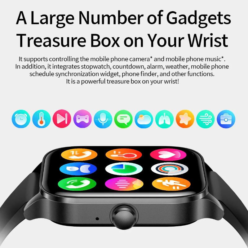 2025 Neue Mode Smartwatch Damen 1,85" HD-Bildschirm Benutzerdefiniertes Zifferblatt Gesundheitsmonitoruhr für Frauen Bluetooth-Anruf Sport-Smartwatches