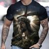 3D Print Short Sleeve Fashion Street Casual Round Neck Summer T Shirts for Men Top