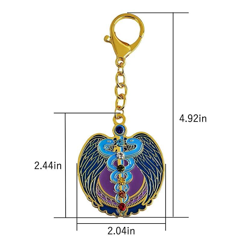 [YISHUI] (Isui) feng shui key ring Portrait zodiac snake amulet Talisman lucky charm good luck Improve your luck Good luck goods alloy