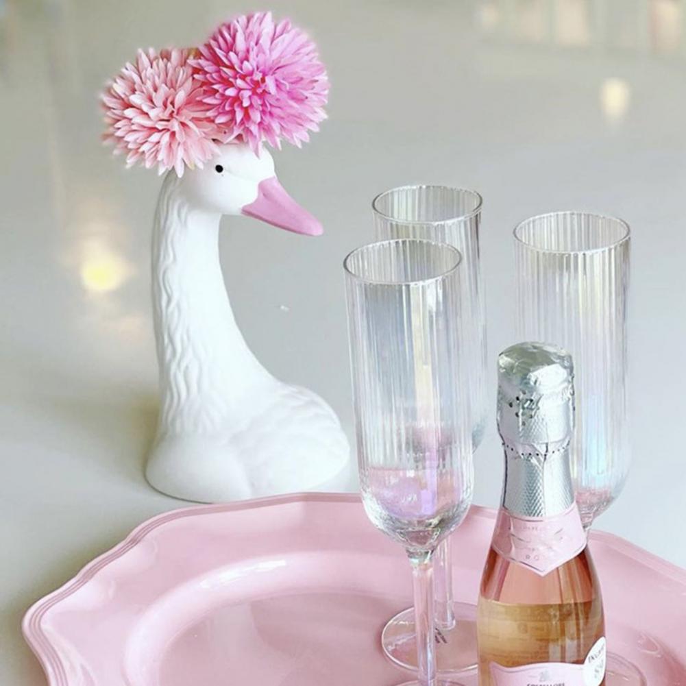 Schwanenhals Keramikvase Nordisch Elegant für Wohnzimmer und Konsole Schwanenvase Tischdeko Vase Schreibtischdeko Geschenk