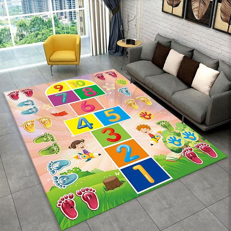 Gioco dell'Oca Animale Divertente Giochi Digitali Tappeto Grande Area Tappeto Antiscivolo per Camera da Letto Soggiorno Divano Zerbino Decorazione Casa Tappetino per Pavimento