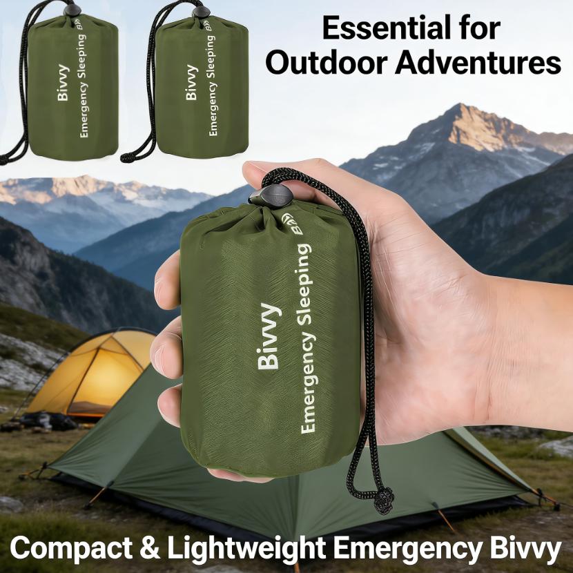 

Portable Thermal Survival Sleeping Bag PE Material Reflective Design for Camping Hiking and Emergencies