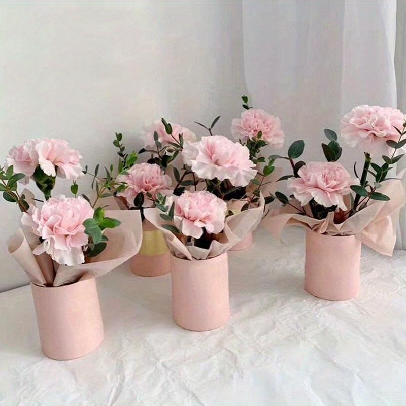 Round Flower Paper Boxes Lid Bucket Gift Packaging Box Gift Candy Bar Party Wedding Gift Storage Boxes