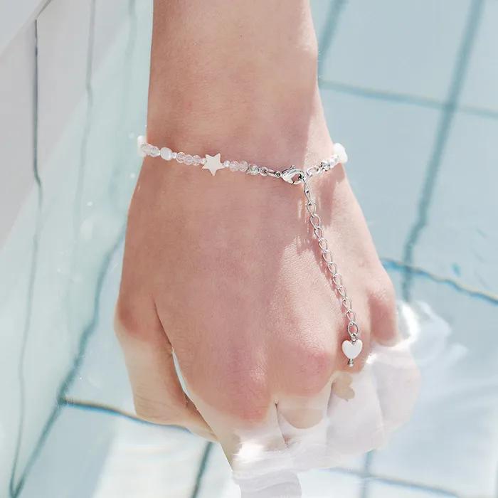 [Worn by NCT Wish Riku and N.MIX Haewon] Aurora Heart Star Bracelet