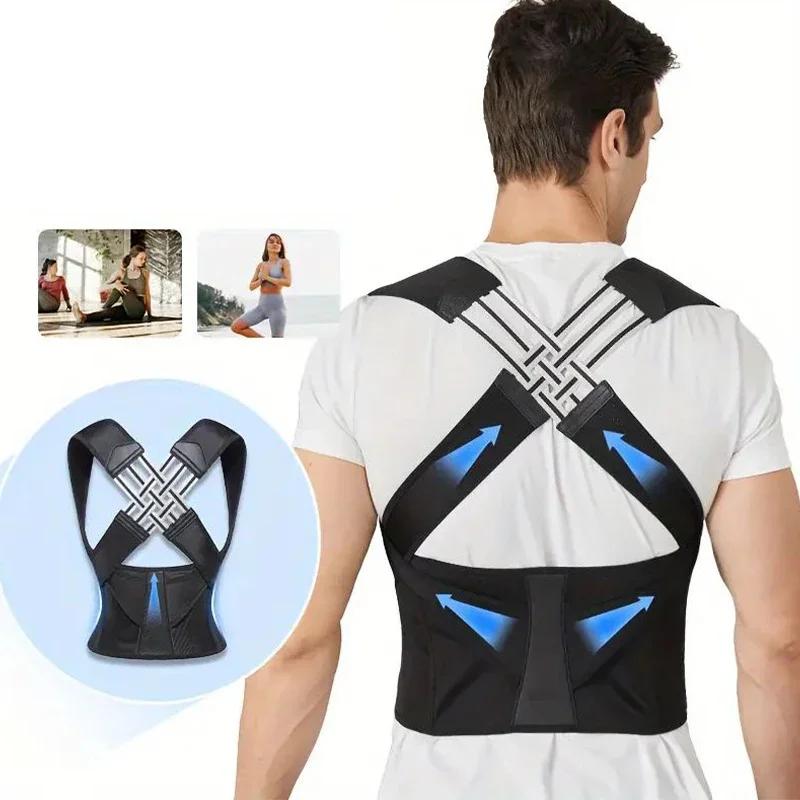 Back Brace Posture Corrector For Women Men Lumbar Support Shoulder Pain Relief Improve Posture