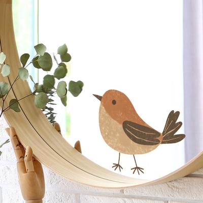 Cartoon Bird Window Sticker Self Adhesive Bird Sticker Waterproof Peel And Stick Wall Sticker for Children's Bedroom Kindergarten Decor