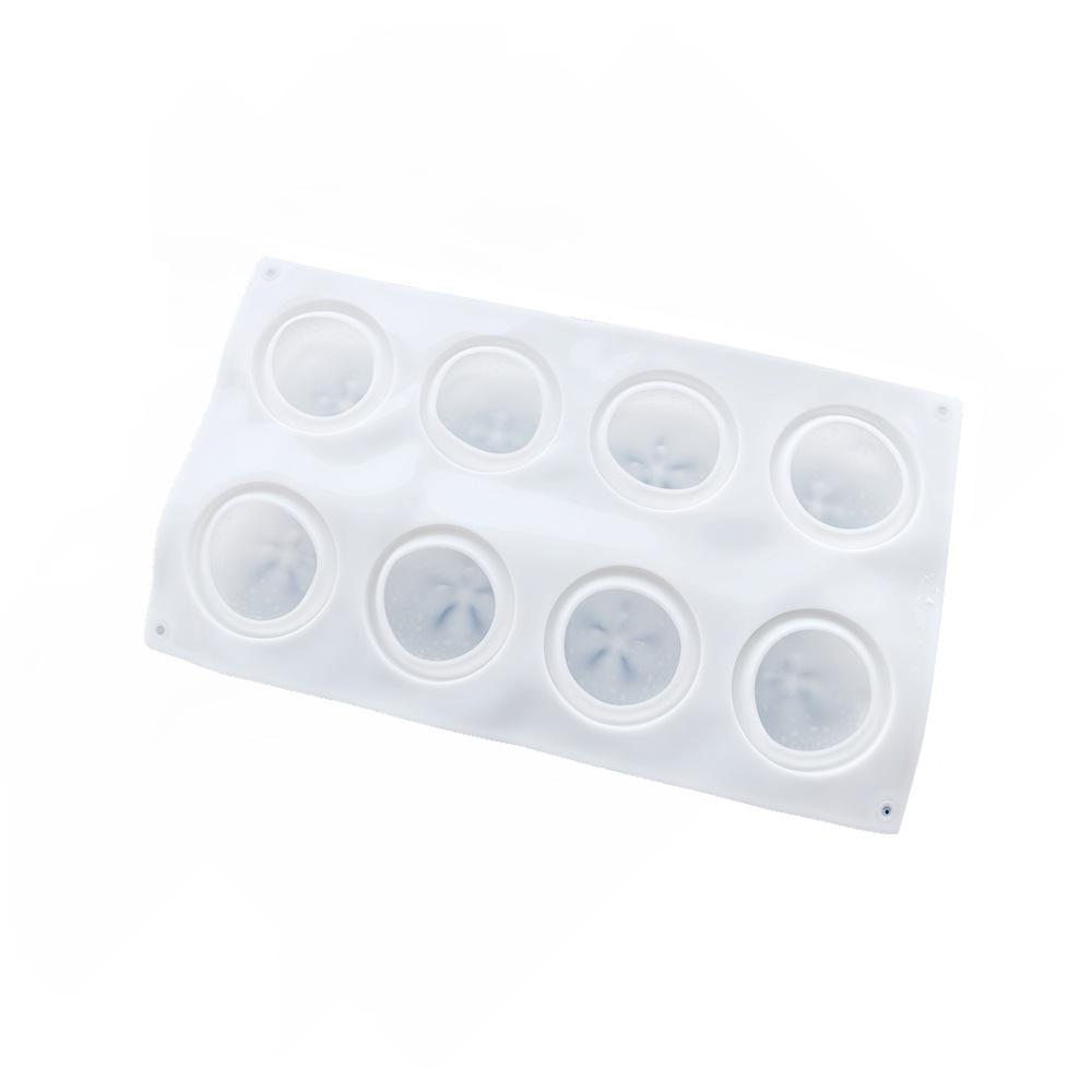 1 Pc 8 Orange Silicone Cake Mold, Ice Cream Ball Jelly Mousse Mold, Baked Peanut Chocolate Mold, Fondant Mold