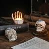 With Built-in Metal Tray Skeleton Palm Candlestick Candle Holder  Escape Room