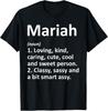 MARIAH Definition Personalisierter Name Lustige Geburtstagsgeschenkidee T-Shirt