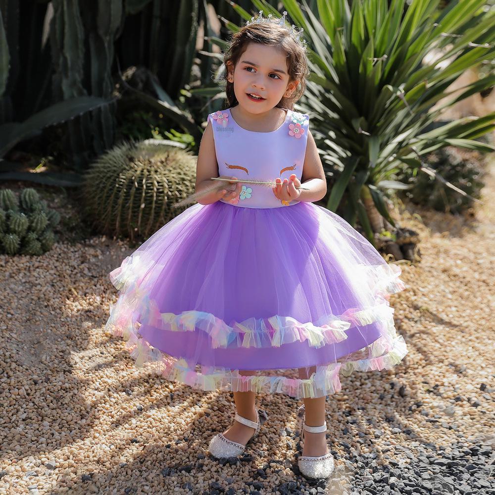 Unicorn Holiday Dress for Girls - Kids' Skirt & Dress with Unicorn Design