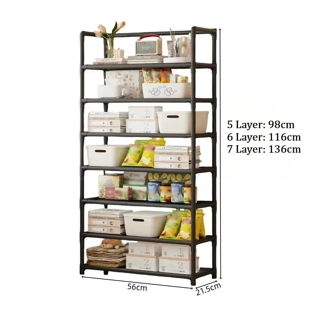 Einfache Montage Lagerregal Zuhause Mehrstöckig Stehender Schuhorganisator Lagerung Langlebig Snack Schlafsaal Lagerregal Schuhschrank
