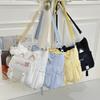 New Student Tutoring Multi-pocket Tutoring Bag Tote Bag Junior High School Student Large-capacity Canvas Bag Messenger Bag