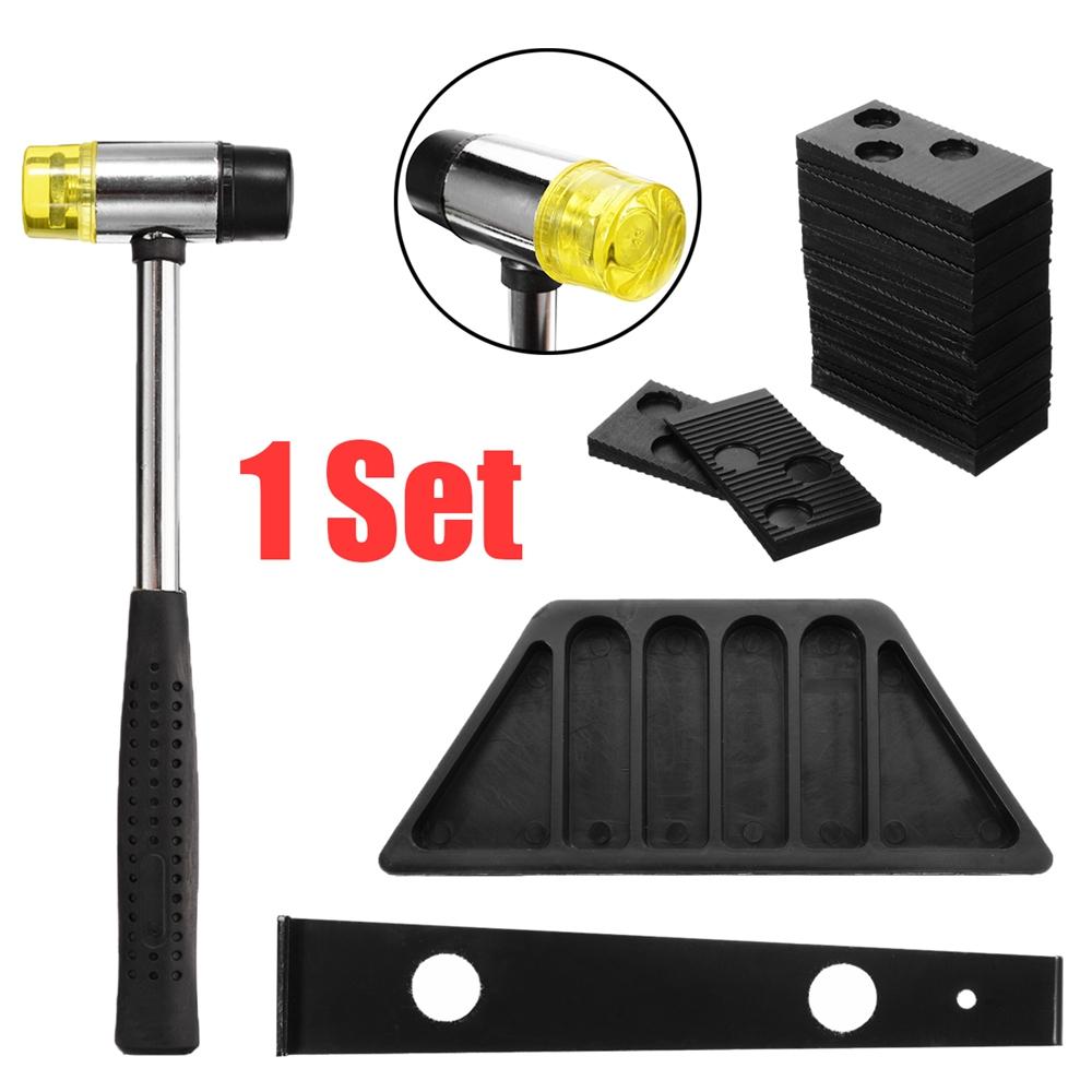

Block Home Hand Tool Set Rubber Hammer Floor Fitting Tool Wood Flooring Laminate Installation Kit 1set