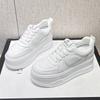Muffin Thick-soled Little White Shoes Women's New Invisible Inner Height Increase Women's Small Soft Soles Are Light and Versatile