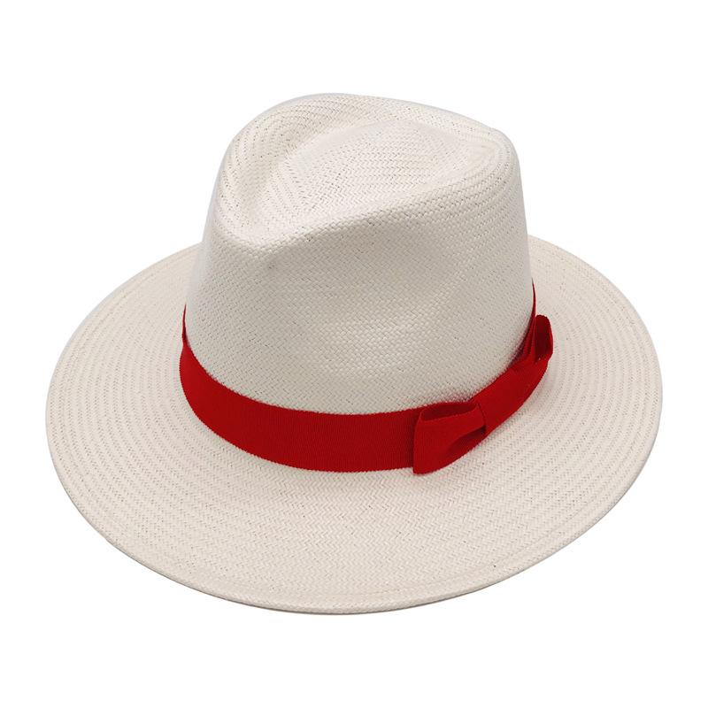 Recommended Self-Produced Men'S And Women'S Five-Point Fine Grass Multi-Color Summer Sun Protection And Sunshade Panama Straw Hat