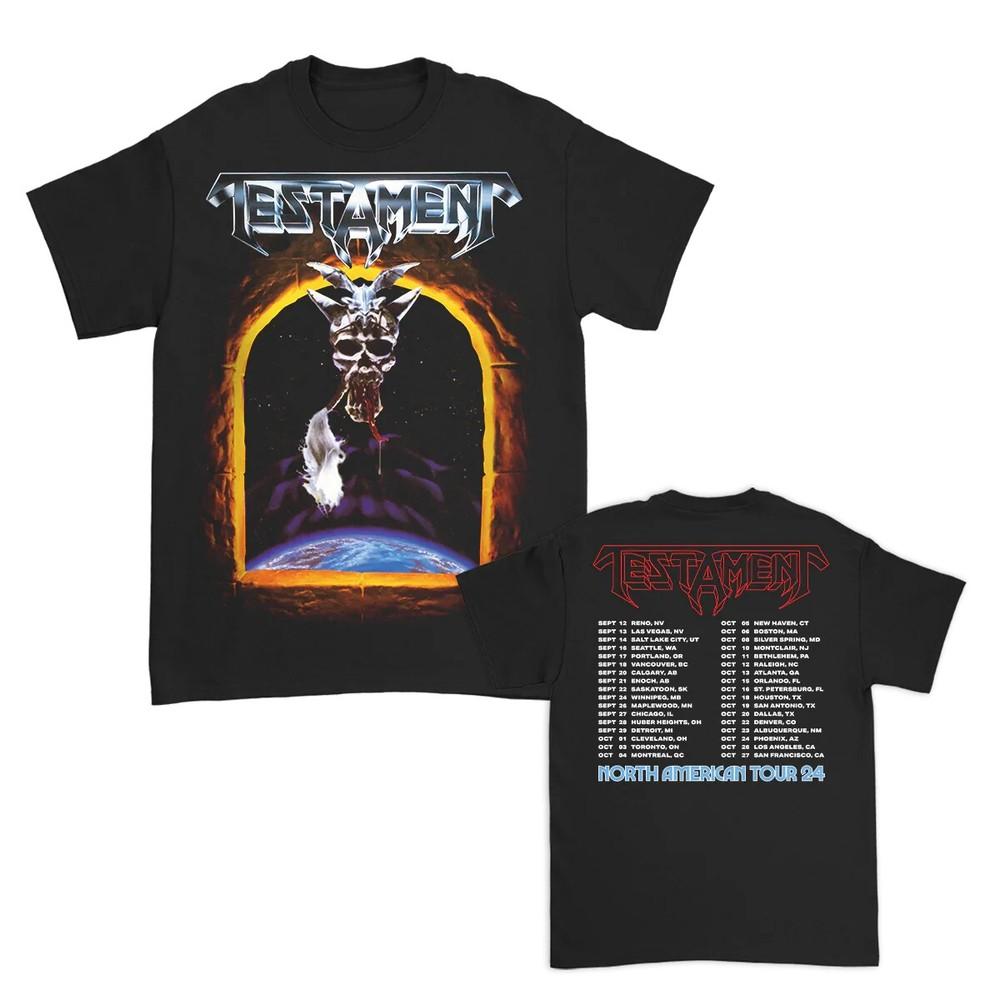 Testament Legacy New Order 2024 Тур Унисекс Хлопковая Футболка S - 5XL US973 Унисекс Футболка M