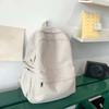 Lightweight Corduroy Backpack Large Capacity Casual Students Daypack Solid Color School Bag  Travel