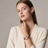 Bohemian-Uhr mit echtem Leder, analog, wasserdicht, Quarz, niedliche Modeuhr für Damen, perfektes Geschenk für den Tag, Damenarmband, Design-Anzeige,