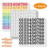 Digital Stickers 1-4 Inch Waterproof Vinyl Self-adhesive Removable Office Classroom Home Die Cutting Digital Stickers