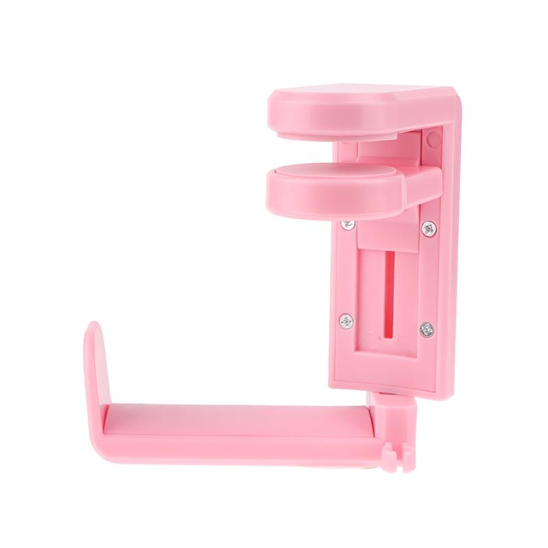 No Punching Headphone Holder Adjustable Table Clip Desktop Storage Hook Holder 360 Degree Rotating Headphone Holder Home Decor
