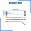 Pressure Washer Undercarriage Cleaner 1/4 Quick Connect with Extension Wands Water Broom Foam Cannon for Washing Car Garden