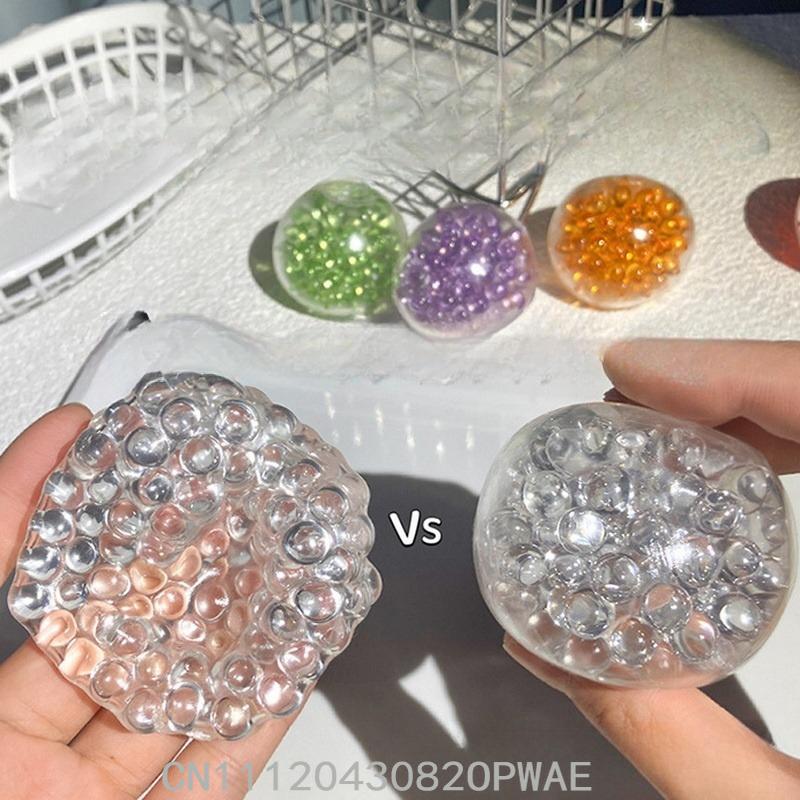 Creative Explosion Beads Noisy Ball Stress Relieving Toys Slow Rebound Toy Fidget Toy Children Decompression Toys