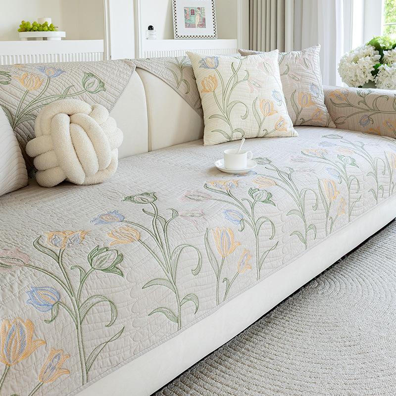 

Премиальная подушка для дивана универсальная нескользящая для всех сезонов, подушка сиденья дивана для гостиной с защитой от царапин кошек, специальная ткань для покрытия прямого ряда 45 * 45cm pillow cover