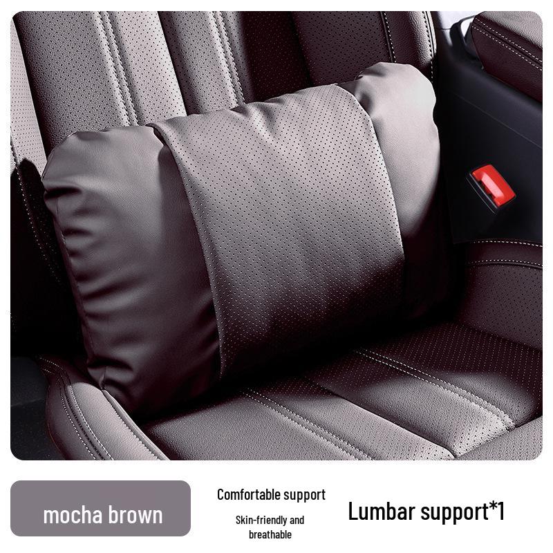 Compatible with 25 Zeekr 001 models: Nappa Leather Headrests, 007GT Lumbar Supports, and 009 Car Seat Backrests