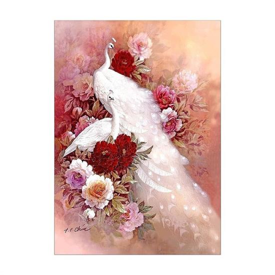 

Павлин узор 5D DIY Алмазная картина Вышивка крестом Декор стены