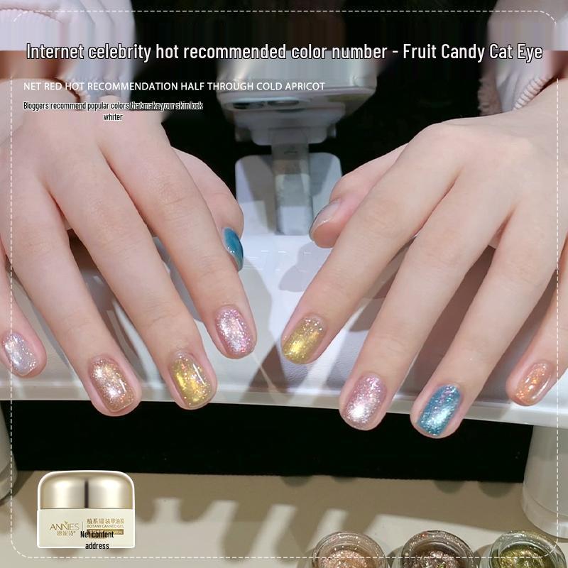 

Enni s Dopamine Fruit Crystal Cat Eye Nail Polish Gel 2025 - Dynamic Flash Style