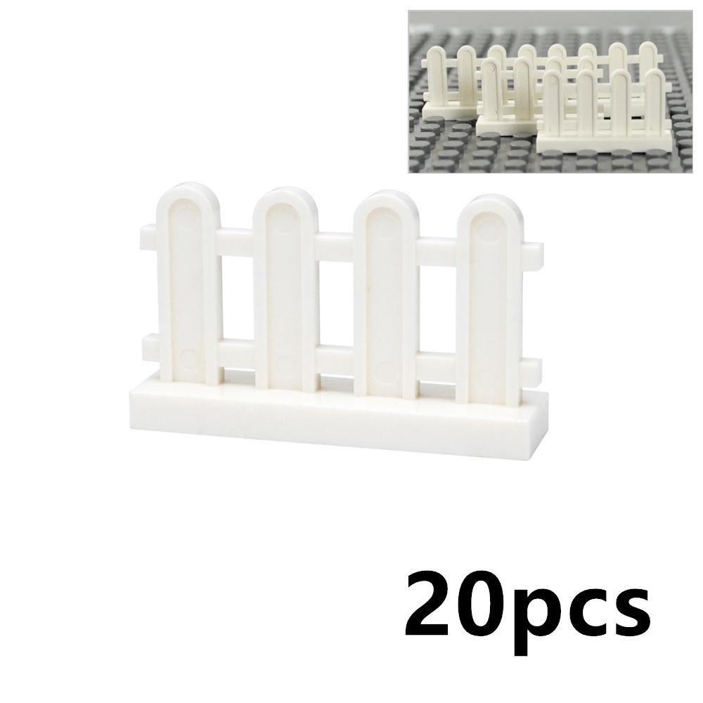 MOC Stadtzaun Baustein Teile Haus Geländer Treppenabsperrung Leiter Garten Militär Montageziegel Kompatibel 60603 3185