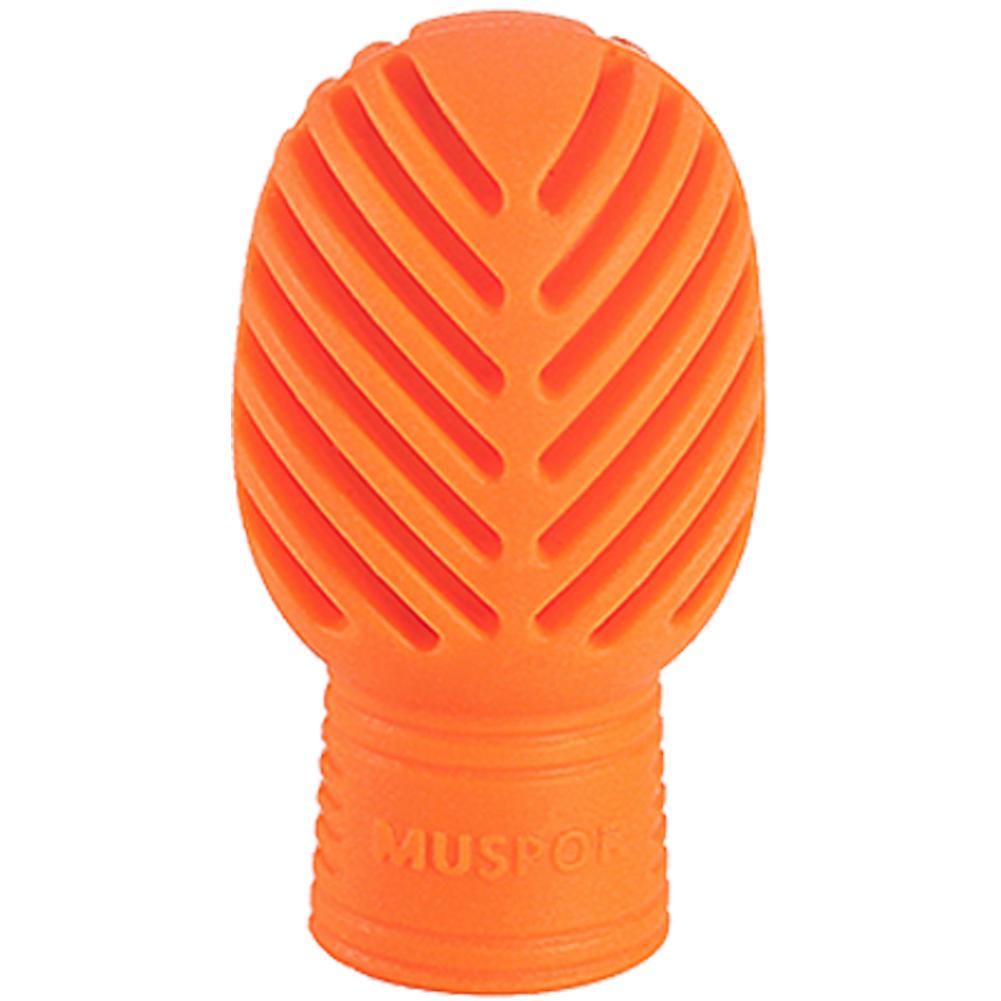 T0# 4PCS Silicone Drum Mute Drumstick Silent Tip Drum Dampener (2 Orange 2 Grey)