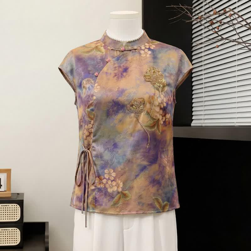 Datang Madam New Chinese Style Short-Sleeve Blouse