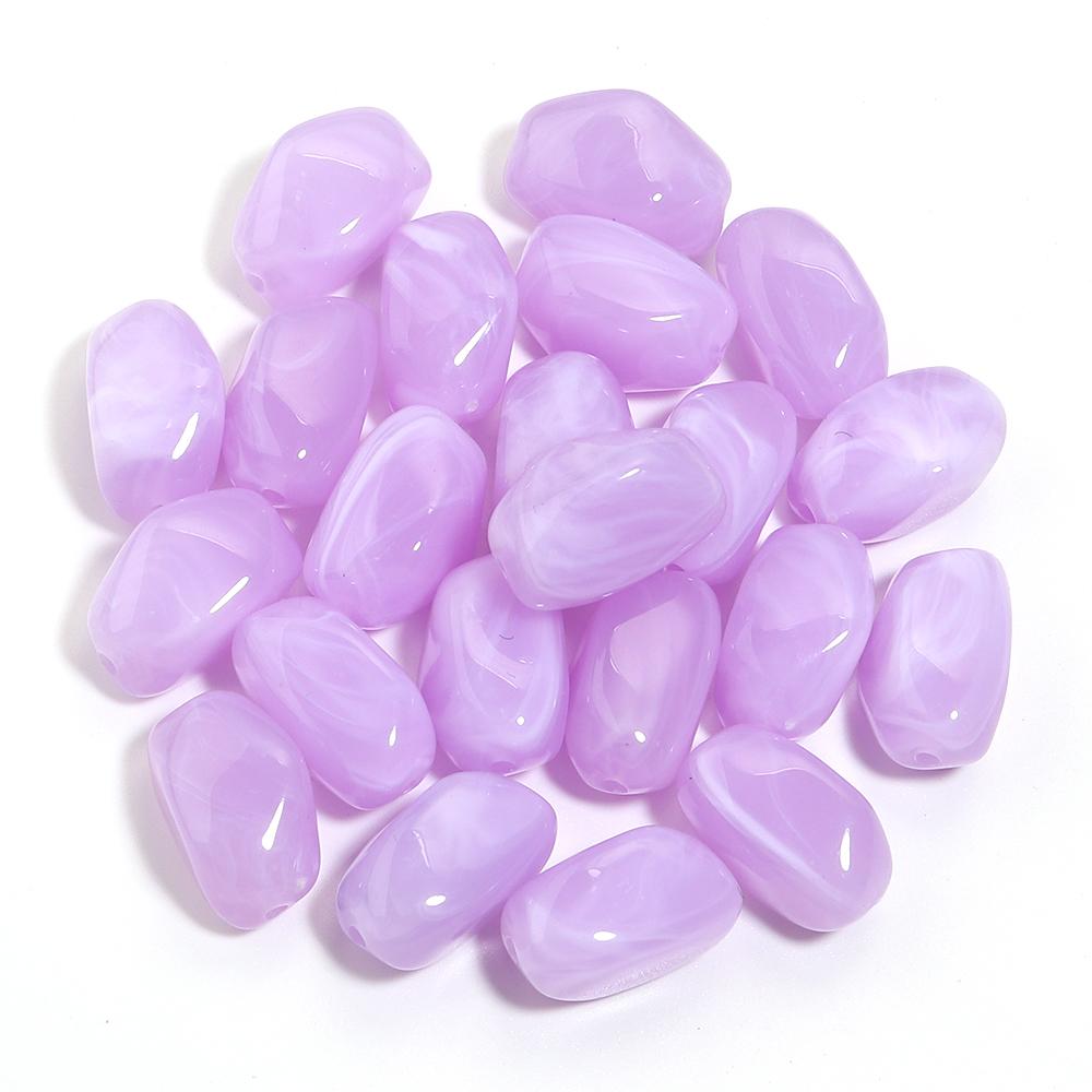 20pcs 21x12mm Irregular Acrylic Beads Double Color Cloud Loose Spacer Beads For Jewelry Making DIY Necklace Bracelet Accessories