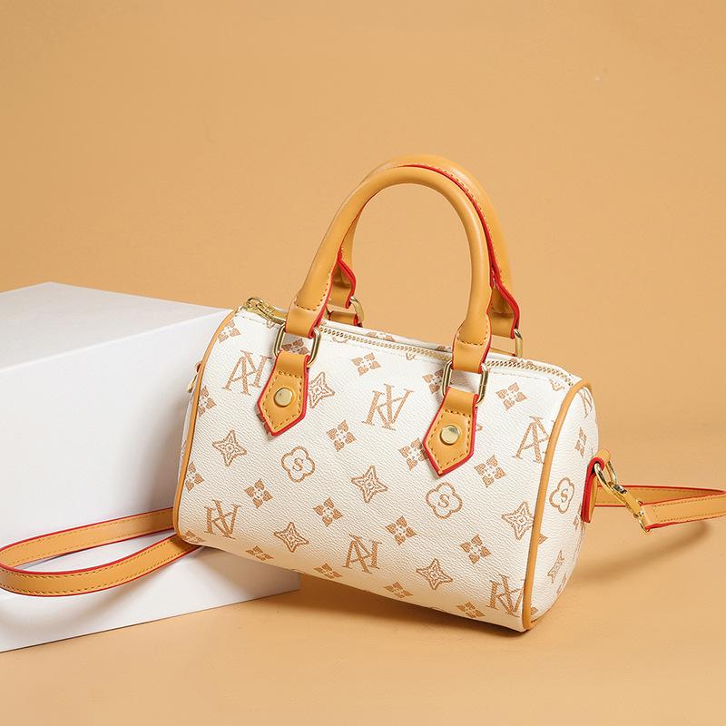 2025 Women's Classic Monogram Boston Pillow Bag - Versatile Fashion Handbag & Crossbody Shoulder Bag