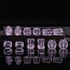 Piezoelectric Rose Quartz Nine-Tail Fox & Bear Crystal Jewelry DIY Carved Accessories