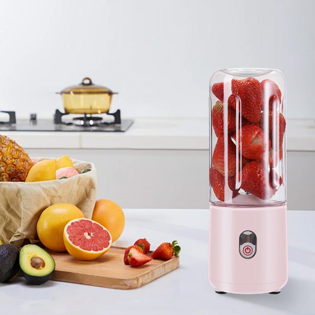 Přenosný mixér 500ml s USB napájením, mini mixér na šťávy, 120W, odšťavňovač na ovocné koktejly, automatický malý elektrický odšťavňovač