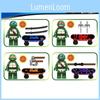 Blocos de Construção Tartarugas Ninja Mutantes Adolescentes Brinquedos Infantis Para Brincadeira Imaginativa